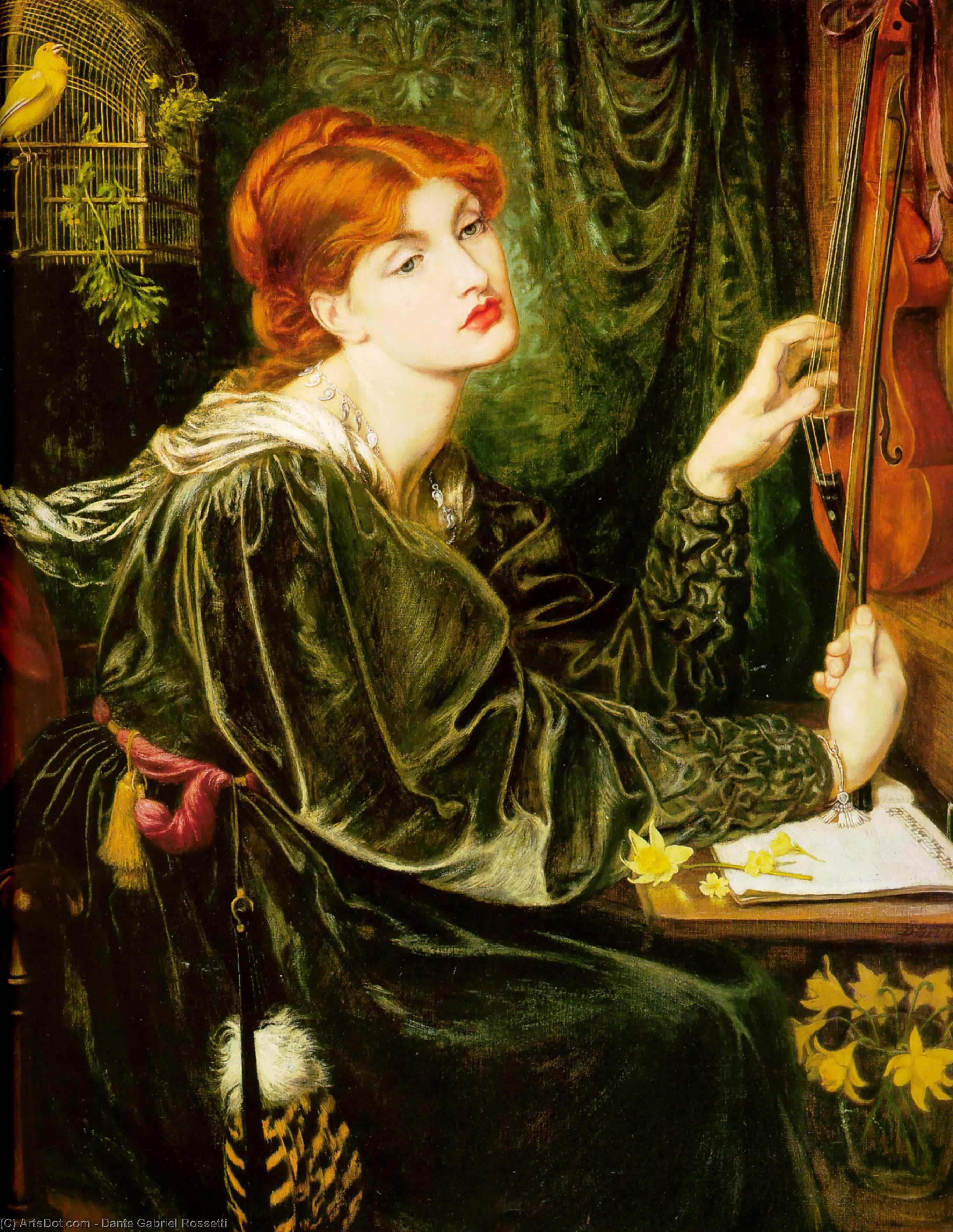 WikiOO.org - Encyclopedia of Fine Arts - Maľba, Artwork Dante Gabriel Rossetti - Veronica Veronese