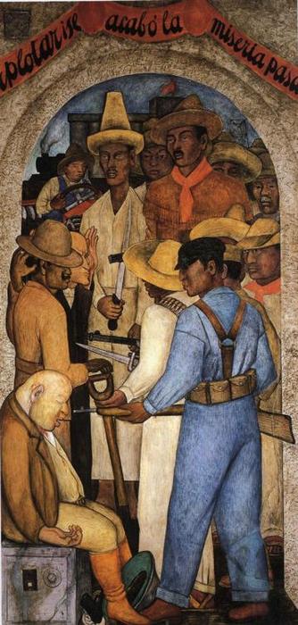 Wikioo.org - The Encyclopedia of Fine Arts - Painting, Artwork by Diego Rivera - Death of the Capitalist