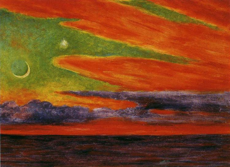 Wikioo.org - The Encyclopedia of Fine Arts - Painting, Artwork by Diego Rivera - Evening Twilight at Acapulco