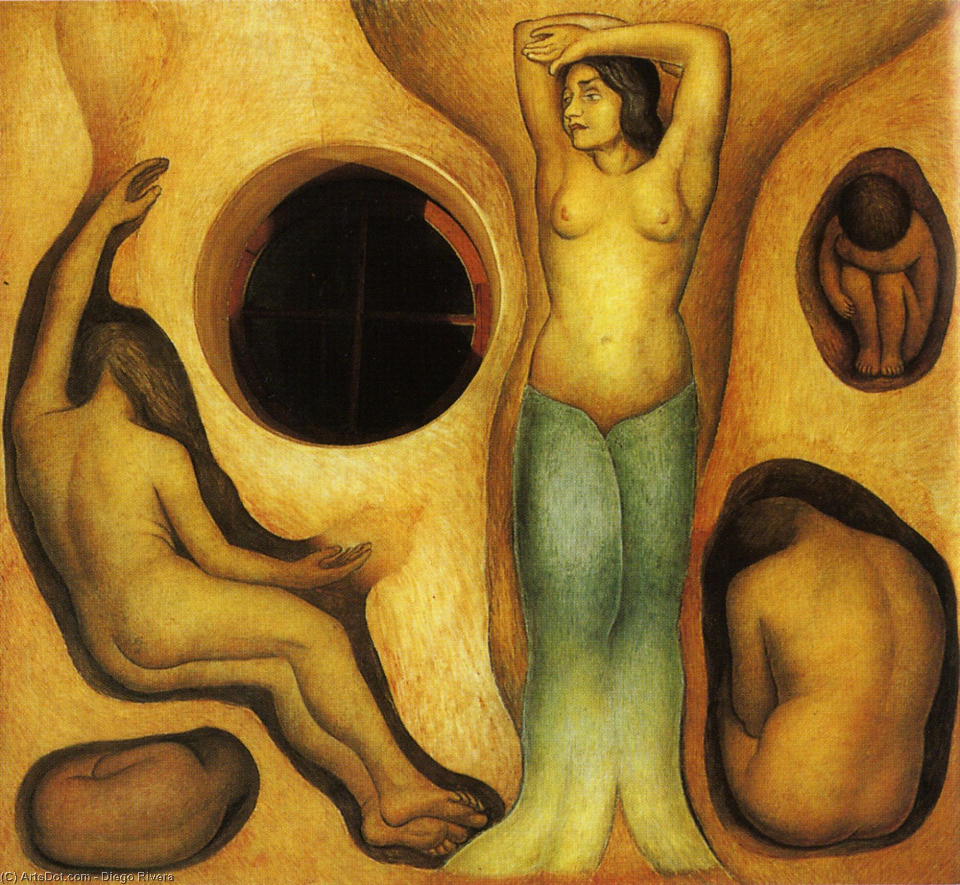 WikiOO.org - Encyclopedia of Fine Arts - Maalaus, taideteos Diego Rivera - Germination