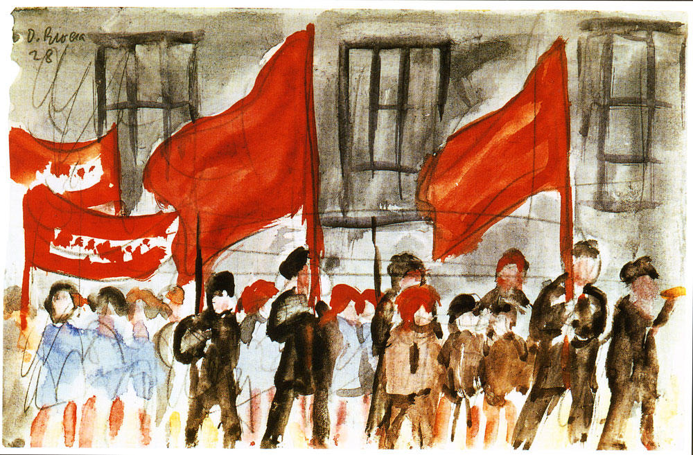 WikiOO.org - Enciclopédia das Belas Artes - Pintura, Arte por Diego Rivera - May Day in Moscow