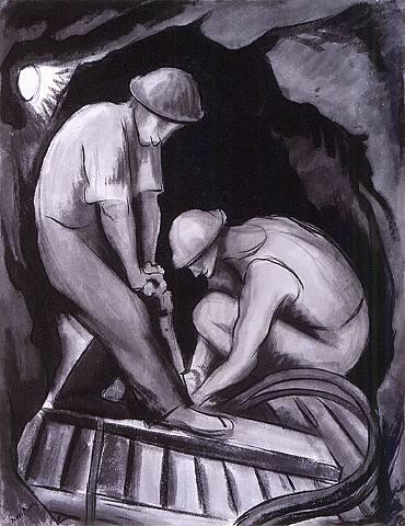 WikiOO.org - אנציקלופדיה לאמנויות יפות - ציור, יצירות אמנות Diego Rivera - Miners