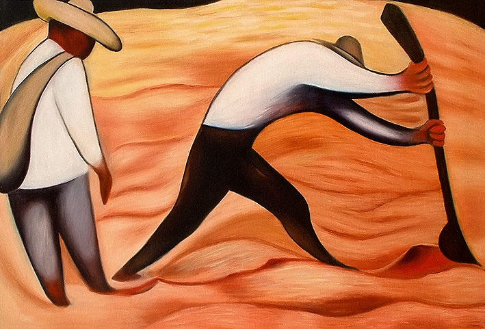 WikiOO.org - Енциклопедия за изящни изкуства - Живопис, Произведения на изкуството Diego Rivera - Peasants