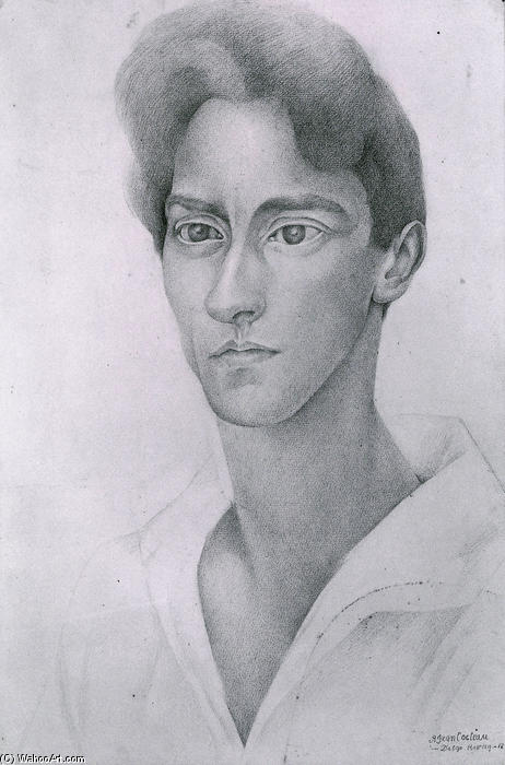 Wikioo.org – La Enciclopedia de las Bellas Artes - Pintura, Obras de arte de Diego Rivera - Retrato de Jean Cocteau