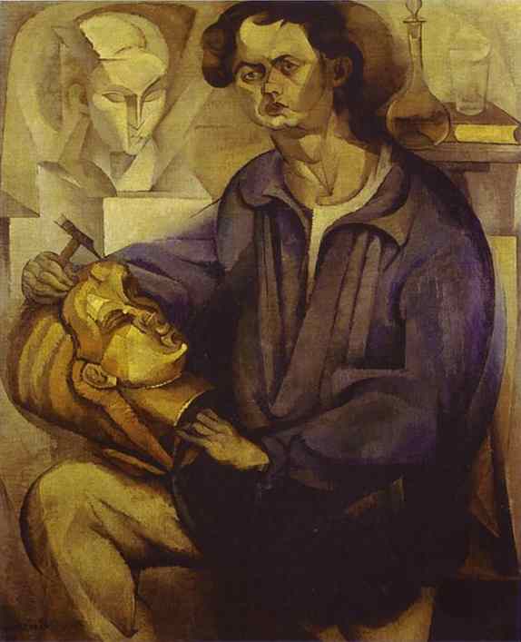 WikiOO.org - Encyclopedia of Fine Arts - Målning, konstverk Diego Rivera - Portrait of Oscar Miestchaninoff