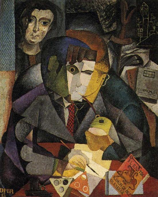 Wikioo.org – La Enciclopedia de las Bellas Artes - Pintura, Obras de arte de Diego Rivera - Retrato de Ramón Gómez de la Serna
