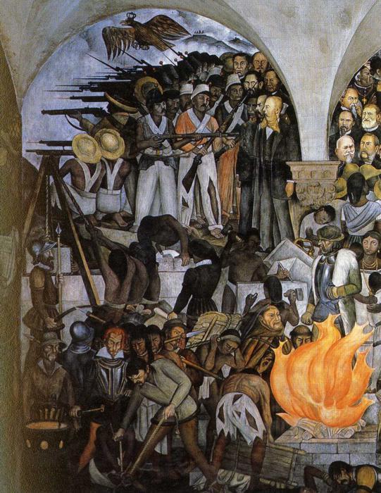 Wikioo.org - Die Enzyklopädie bildender Kunst - Malerei, Kunstwerk von Diego Rivera - Die Geschichte von Mexiko