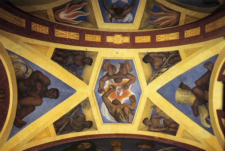 Wikioo.org – L'Enciclopedia delle Belle Arti - Pittura, Opere di Diego Rivera - Bounty Il Land Giustamente Possessed