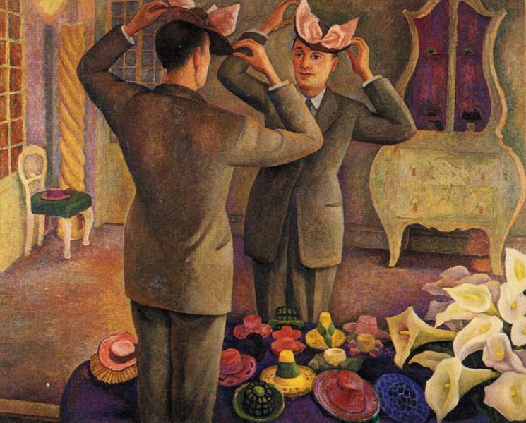 Wikioo.org - The Encyclopedia of Fine Arts - Painting, Artwork by Diego Rivera - The Milliner. Potrait of Henri de Chatillon