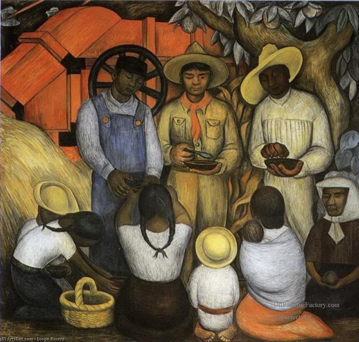 Wikioo.org - The Encyclopedia of Fine Arts - Painting, Artwork by Diego Rivera - Triumph of the Revolution
