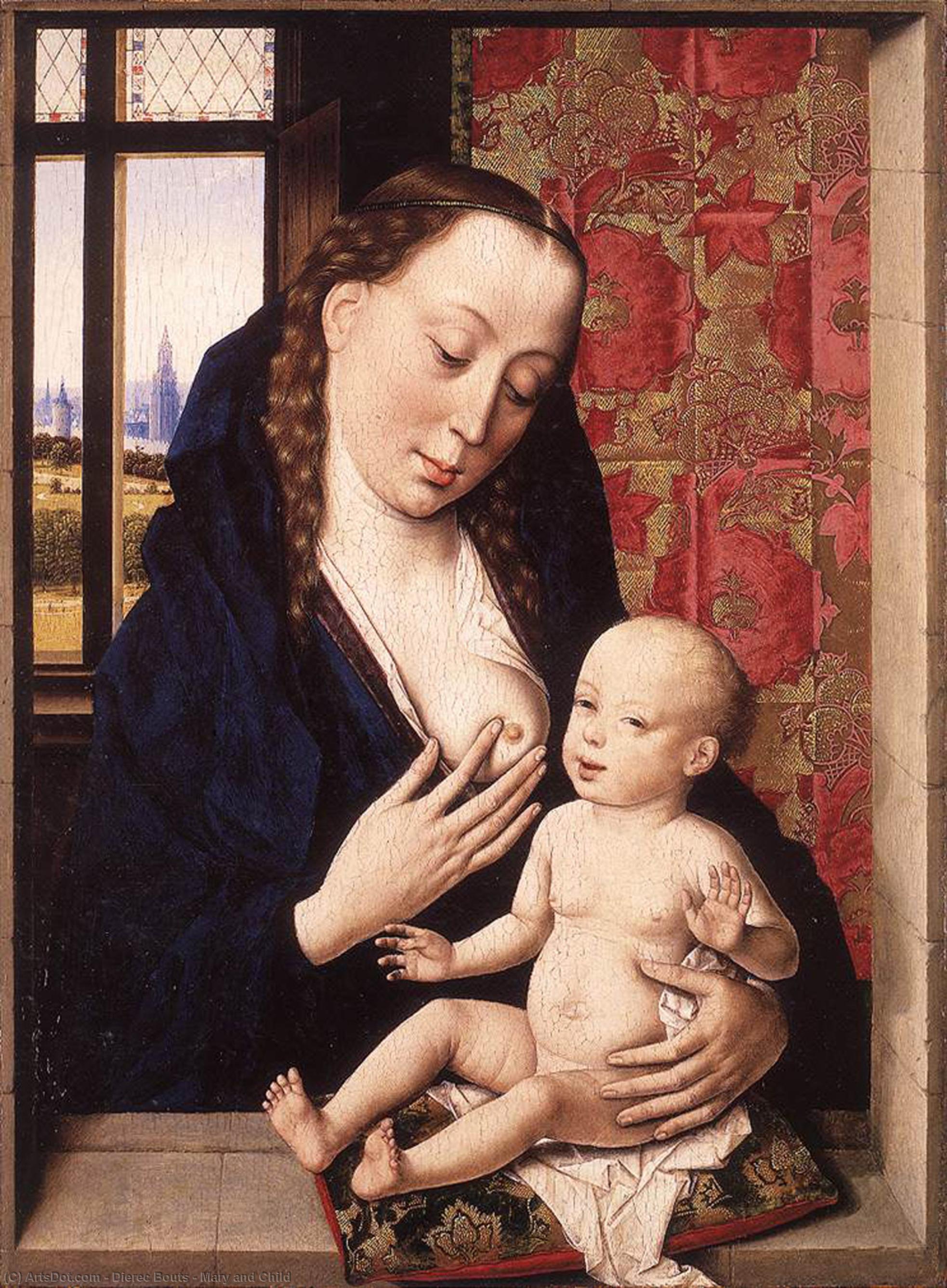 Wikioo.org - The Encyclopedia of Fine Arts - Painting, Artwork by Dierec Bouts - Mary and Child