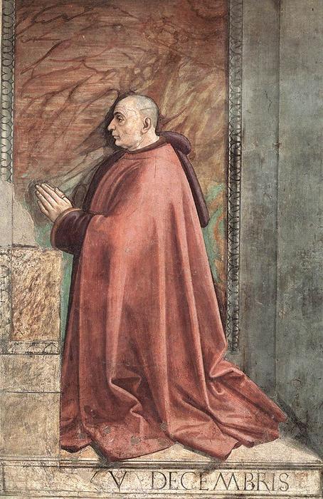 Wikioo.org - The Encyclopedia of Fine Arts - Painting, Artwork by Domenico Ghirlandaio - Portrait of the Donor Francesco Sassetti