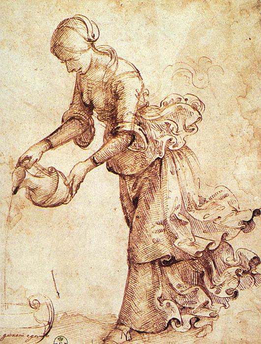 WikiOO.org - Enciclopédia das Belas Artes - Pintura, Arte por Domenico Ghirlandaio - Study 1