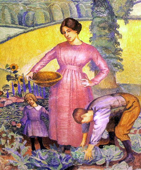 Wikioo.org - The Encyclopedia of Fine Arts - Painting, Artwork by Dora De Houghton Carrington - Hoeing
