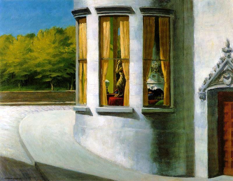 Wikoo.org - موسوعة الفنون الجميلة - اللوحة، العمل الفني Edward Hopper - August in the City