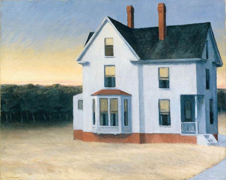 WikiOO.org - Enciclopédia das Belas Artes - Pintura, Arte por Edward Hopper - Cape Cod Sunset