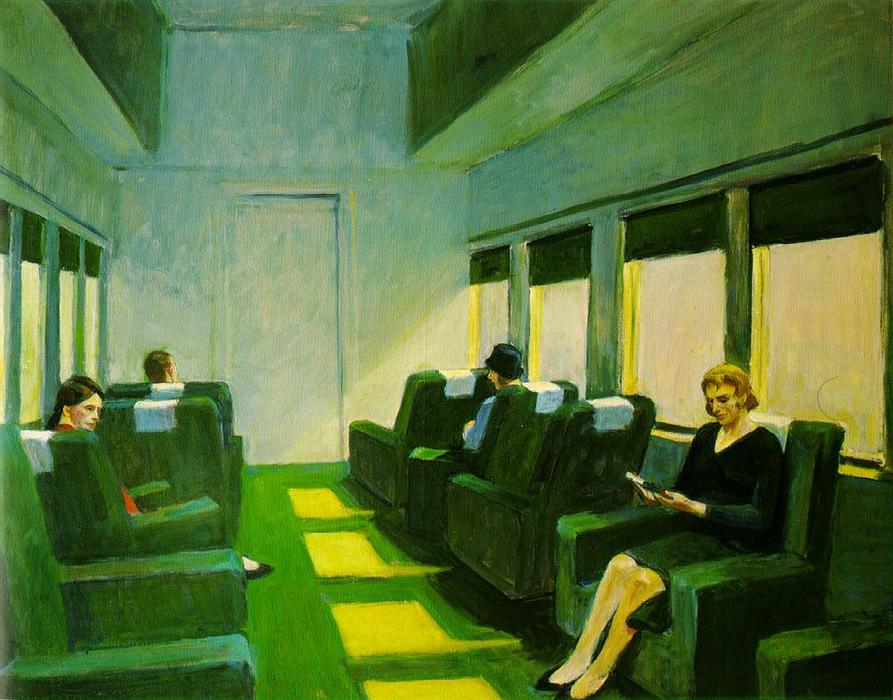 Wikioo.org - The Encyclopedia of Fine Arts - Painting, Artwork by Edward Hopper - Chair Car