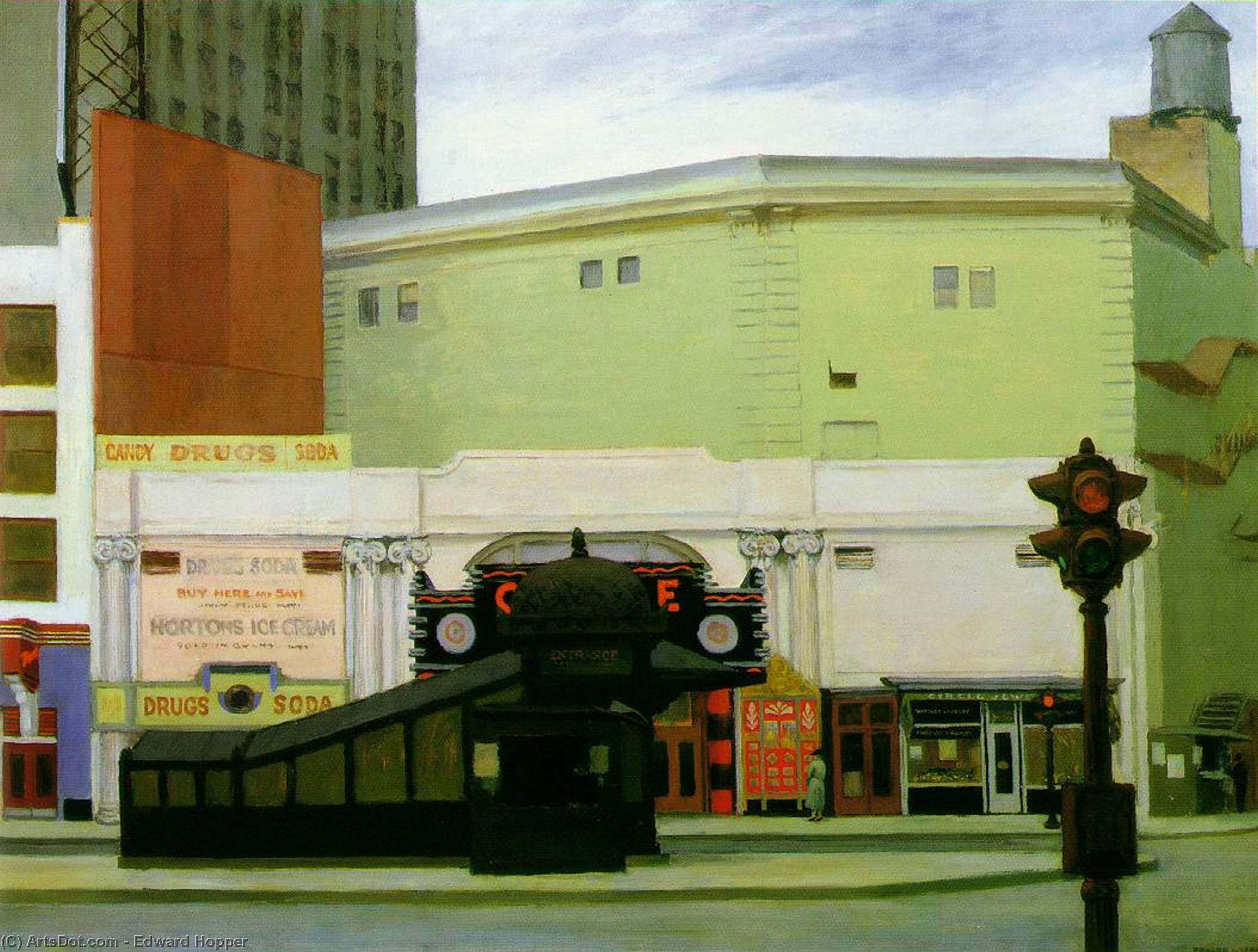 Wikioo.org – L'Enciclopedia delle Belle Arti - Pittura, Opere di Edward Hopper - cerchio teatro