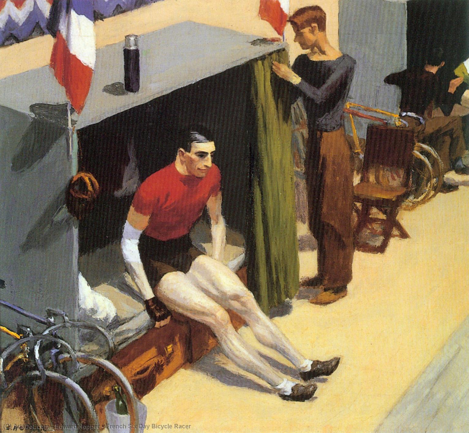 Wikioo.org - The Encyclopedia of Fine Arts - Painting, Artwork by Edward Hopper - French Six Day Bicycle Racer