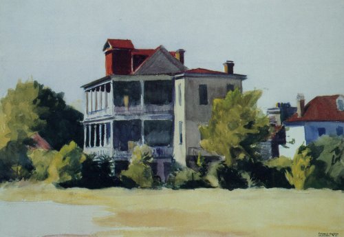 Wikioo.org - Encyklopedia Sztuk Pięknych - Malarstwo, Grafika Edward Hopper - House with Veranda Charleston