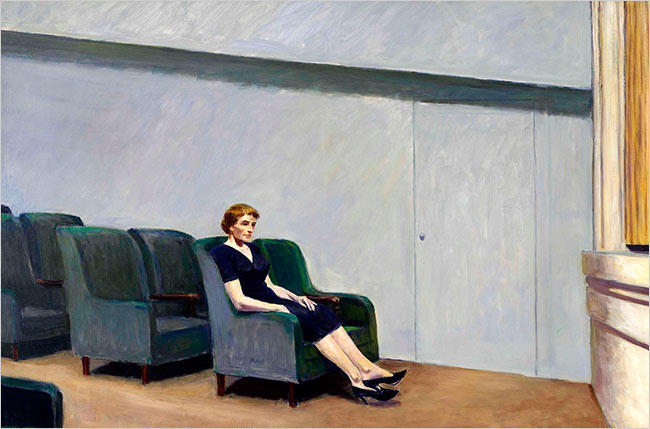 WikiOO.org – 美術百科全書 - 繪畫，作品 Edward Hopper - 幕间休息