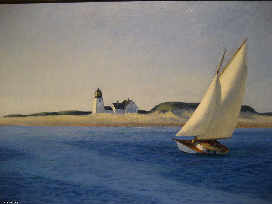 WikiOO.org - Енциклопедія образотворчого мистецтва - Живопис, Картини
 Edward Hopper - Long Leg