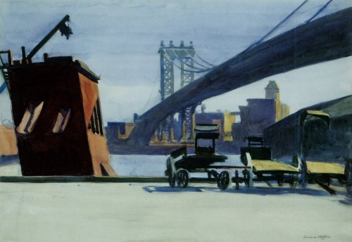 Wikioo.org - Die Enzyklopädie bildender Kunst - Malerei, Kunstwerk von Edward Hopper - manhattan brücke