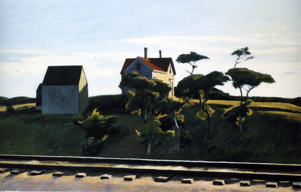 WikiOO.org - Енциклопедия за изящни изкуства - Живопис, Произведения на изкуството Edward Hopper - New York, New Haven and Hartford