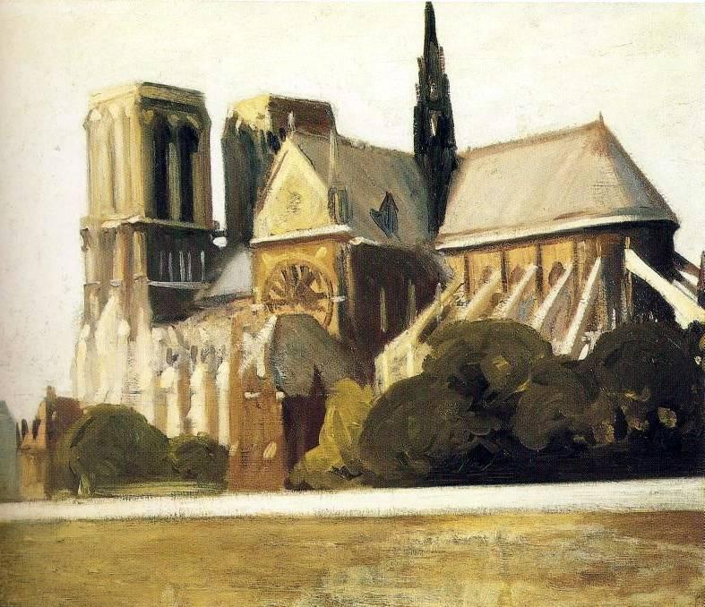 WikiOO.org - Енциклопедія образотворчого мистецтва - Живопис, Картини
 Edward Hopper - Notre Dame de Paris