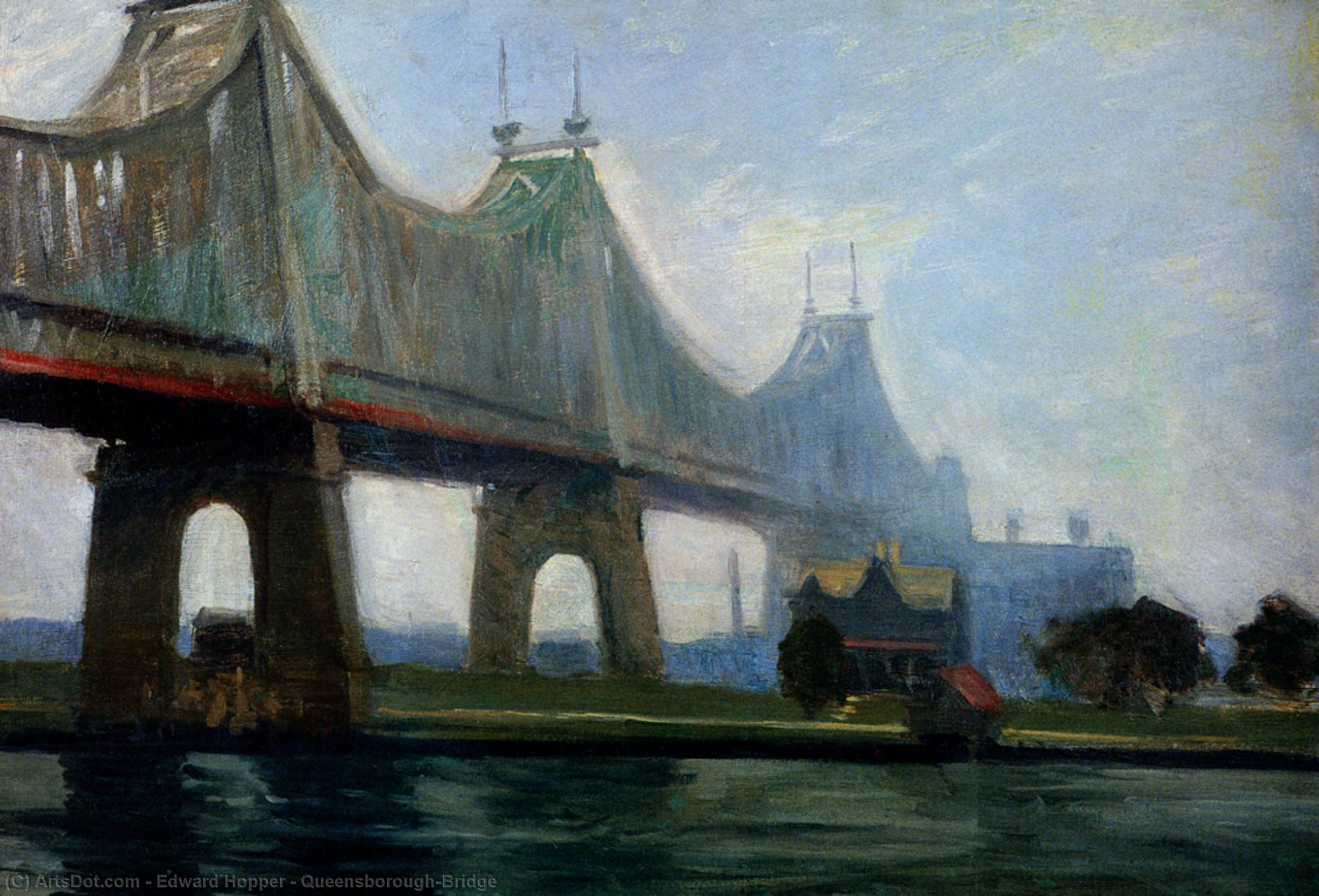 WikiOO.org – 美術百科全書 - 繪畫，作品 Edward Hopper - Queensborough-Bridge