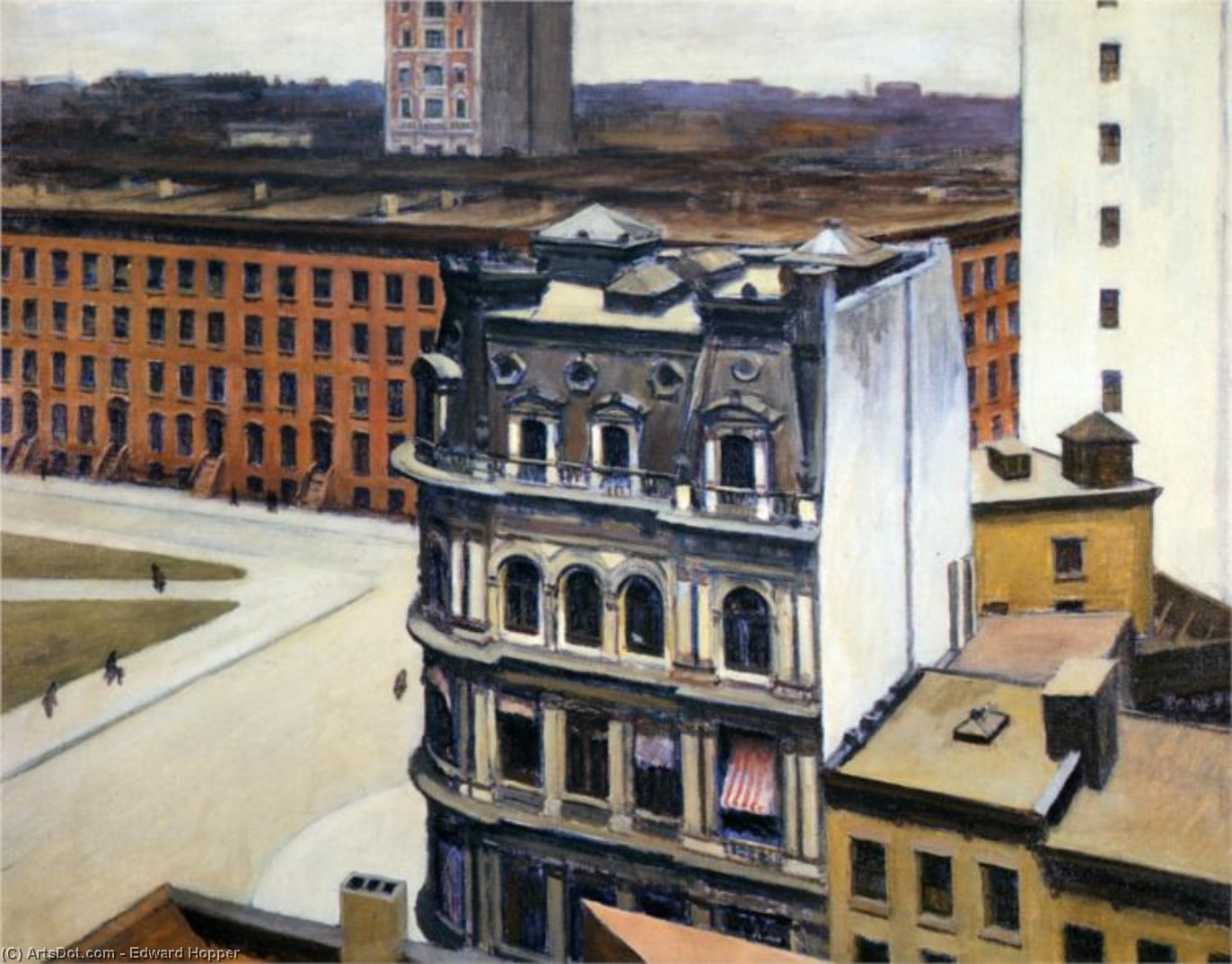 WikiOO.org – 美術百科全書 - 繪畫，作品 Edward Hopper - 城市