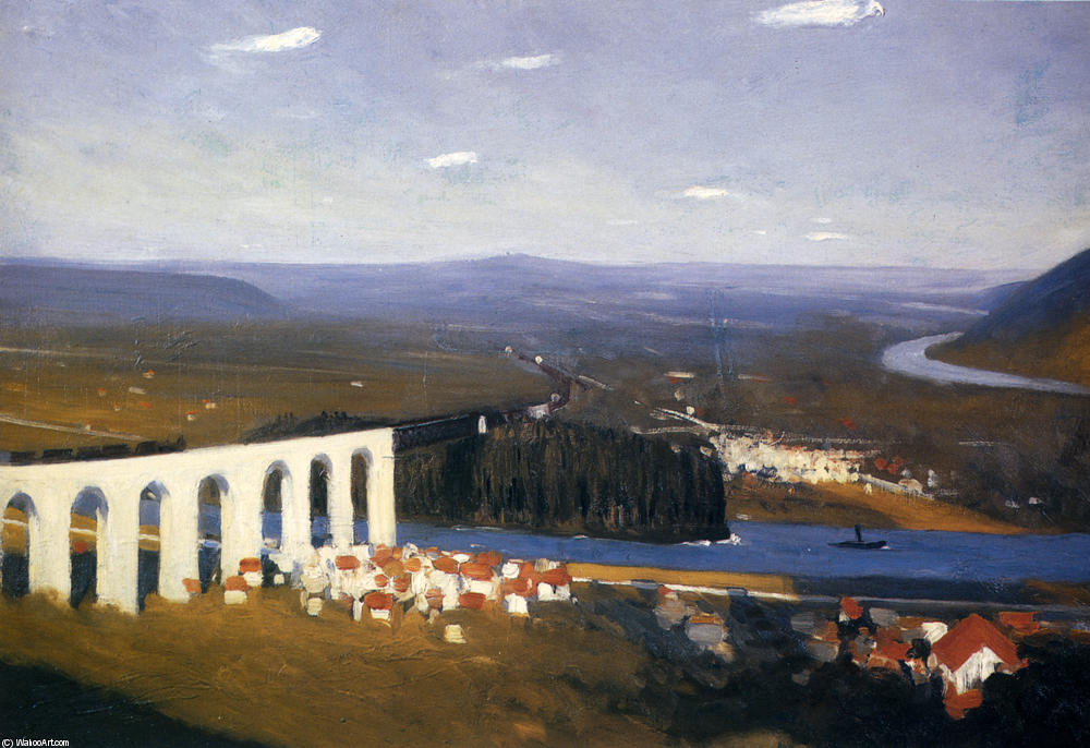 WikiOO.org - Enciclopédia das Belas Artes - Pintura, Arte por Edward Hopper - Valley Of The Seine