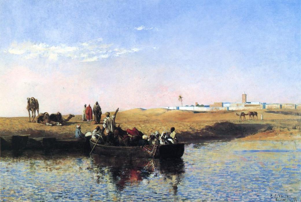WikiOO.org - Enciclopédia das Belas Artes - Pintura, Arte por Edwin Lord Weeks - Scene at Sale, Morocco