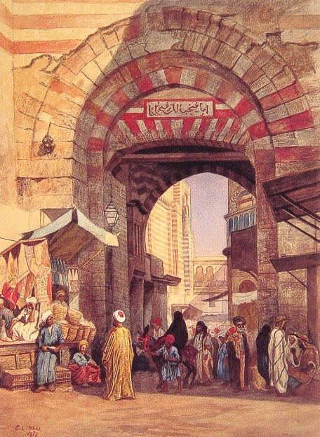 WikiOO.org - Енциклопедия за изящни изкуства - Живопис, Произведения на изкуството Edwin Lord Weeks - The Moorish Bazaar