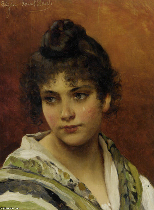 WikiOO.org - Enciclopédia das Belas Artes - Pintura, Arte por Eugene De Blaas - Young Beauty