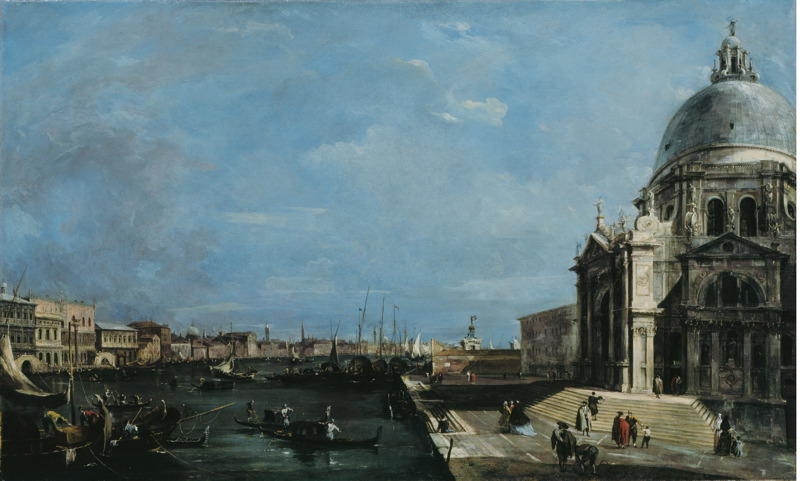 Wikioo.org – L'Enciclopedia delle Belle Arti - Pittura, Opere di Francesco Lazzaro Guardi - Il Canal Grande Venezia