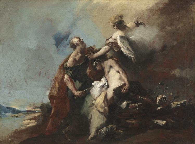 WikiOO.org - Güzel Sanatlar Ansiklopedisi - Resim, Resimler Francesco Lazzaro Guardi - The Sacrifice of Isaac