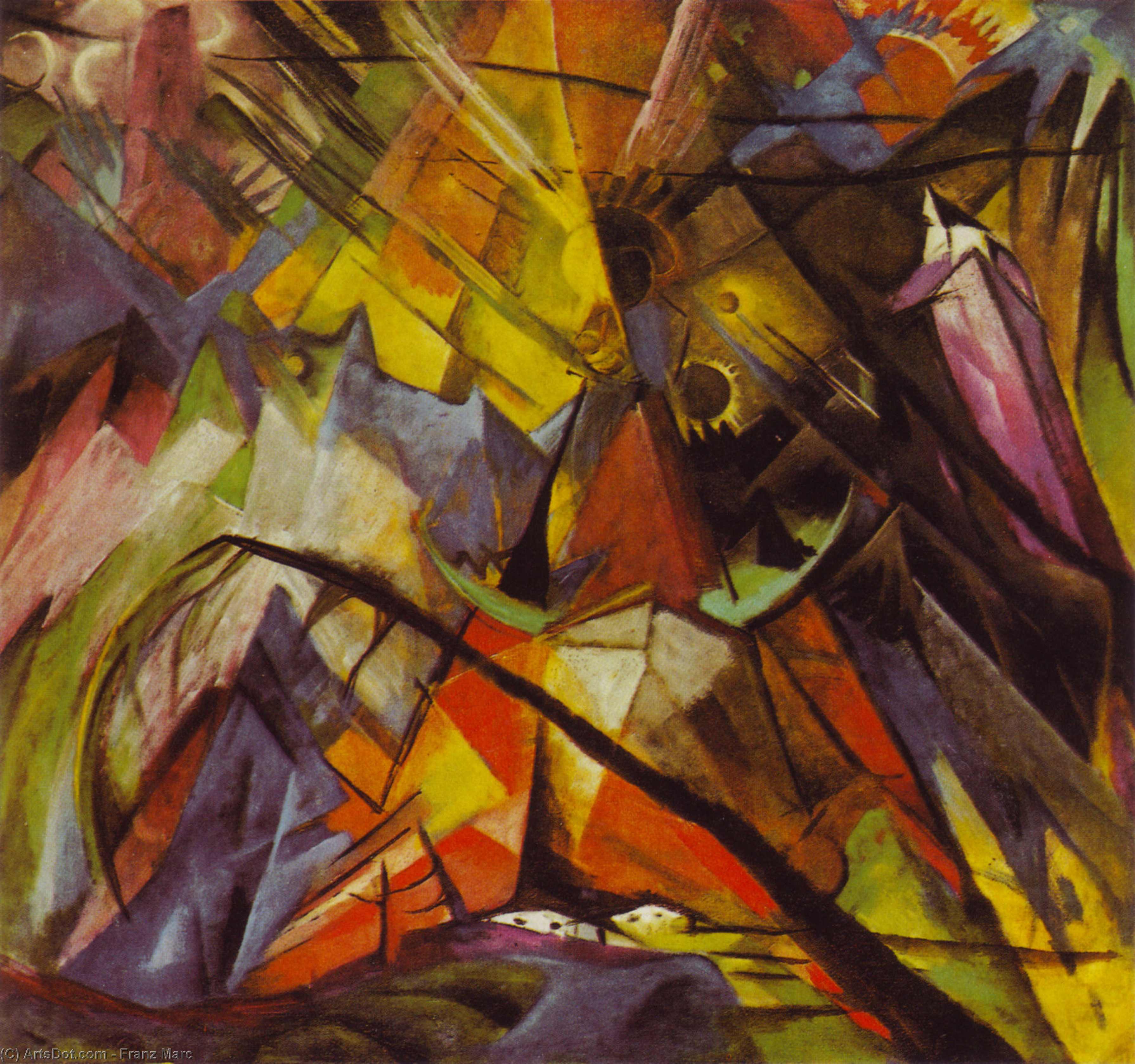 Wikioo.org - The Encyclopedia of Fine Arts - Painting, Artwork by Franz Marc - Tyrol