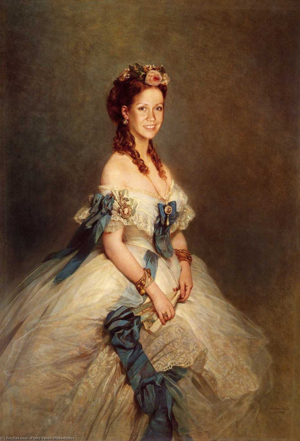 Wikioo.org - The Encyclopedia of Fine Arts - Painting, Artwork by Franz Xaver Winterhalter - Alexandra, Princess of Wales