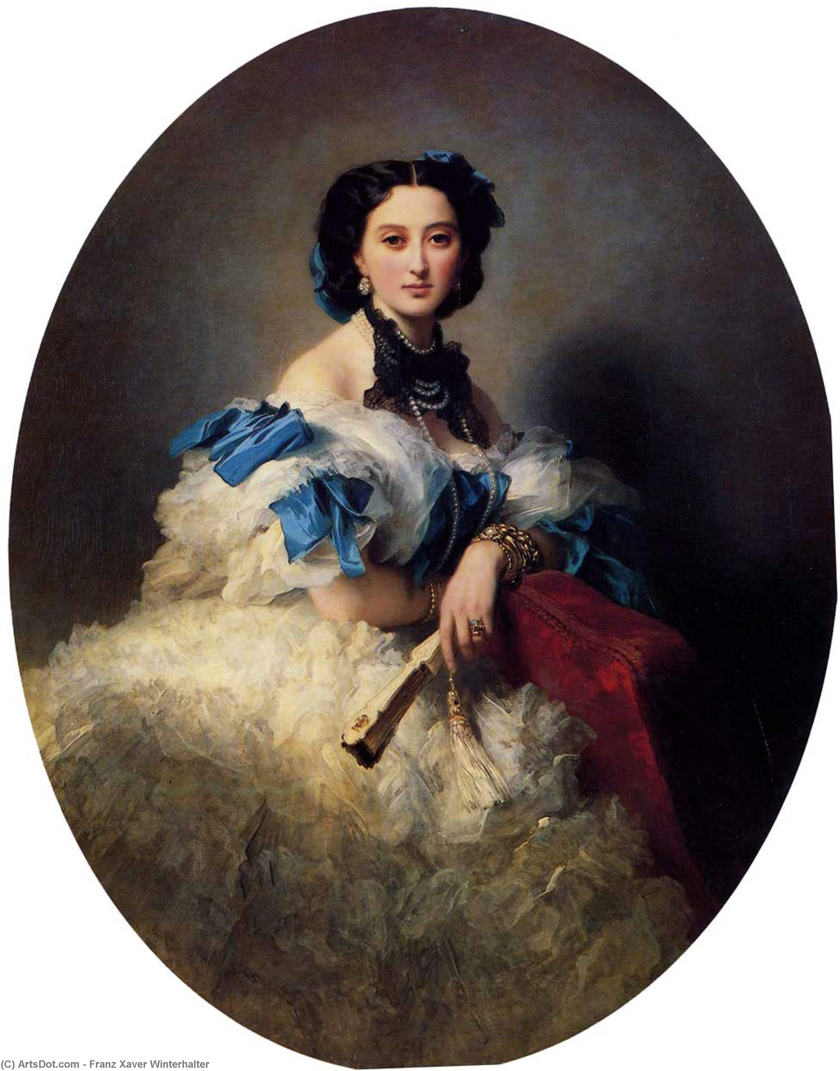 Wikioo.org - The Encyclopedia of Fine Arts - Painting, Artwork by Franz Xaver Winterhalter - Countess Varvara Alekseyevna Musina-Pushkina