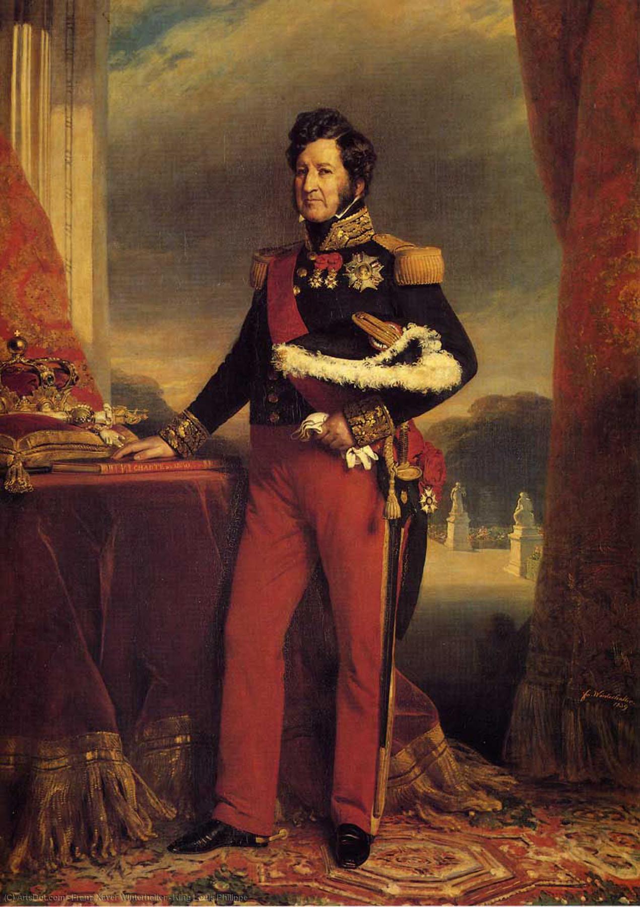 Wikioo.org - The Encyclopedia of Fine Arts - Painting, Artwork by Franz Xaver Winterhalter - King Louis Philippe
