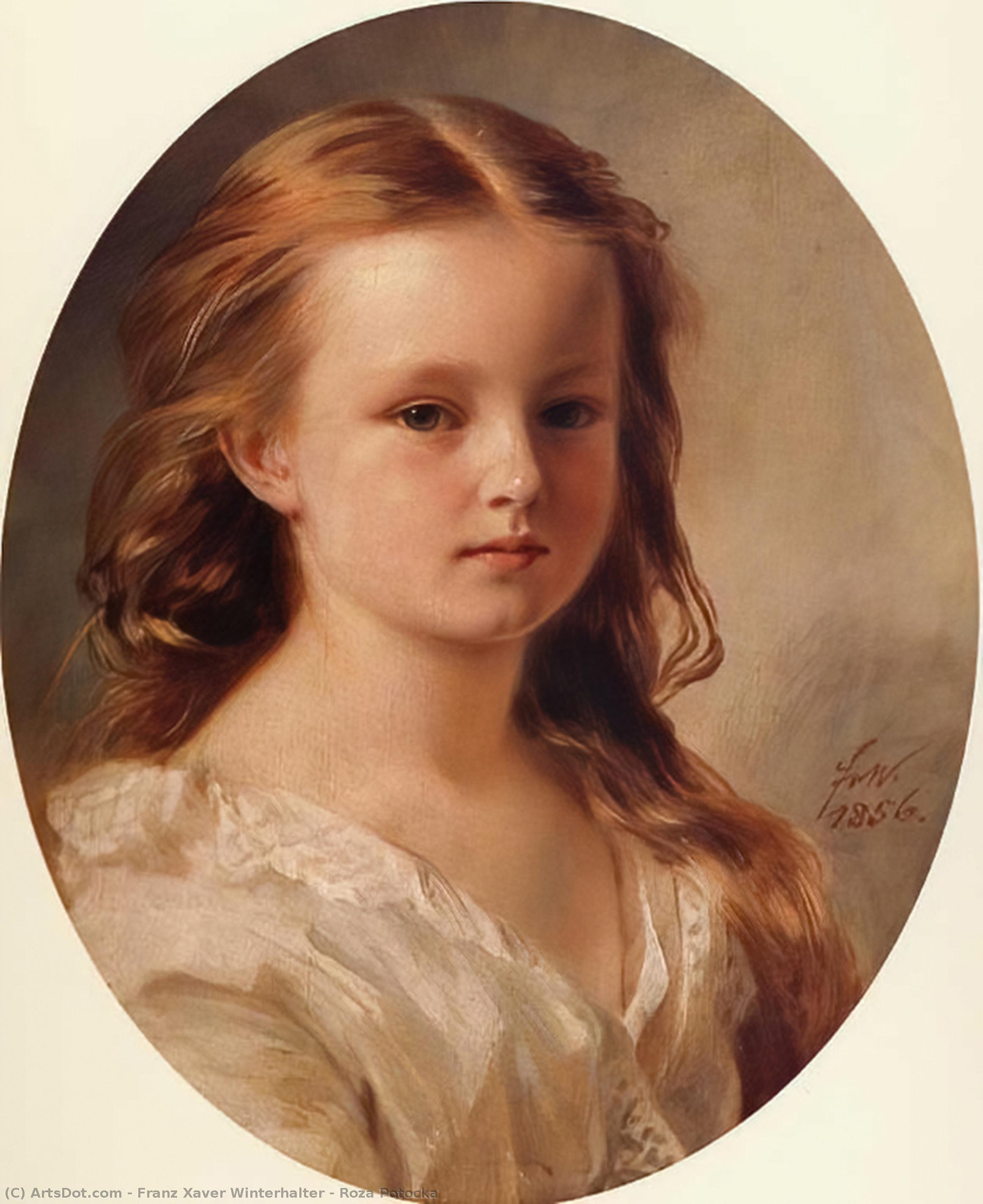 WikiOO.org - Encyclopedia of Fine Arts - Målning, konstverk Franz Xaver Winterhalter - Roza Potocka
