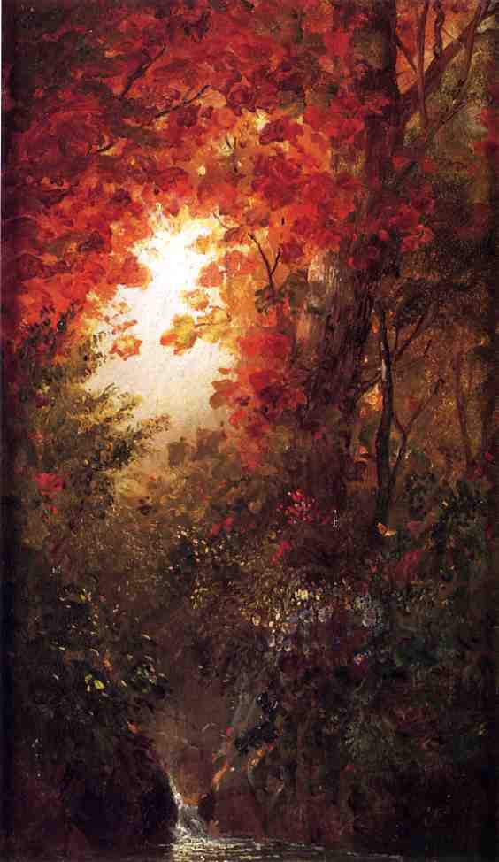 Wikioo.org - The Encyclopedia of Fine Arts - Painting, Artwork by Frederic Edwin Church - Autumn Landscape, Vermont