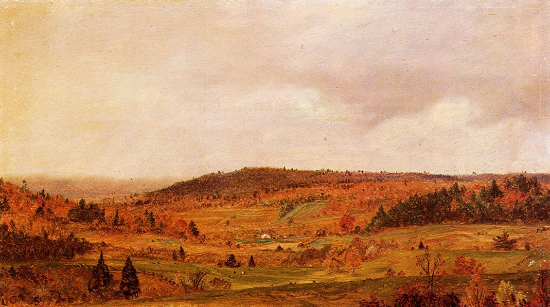 Wikioo.org - The Encyclopedia of Fine Arts - Painting, Artwork by Frederic Edwin Church - Autumn Shower
