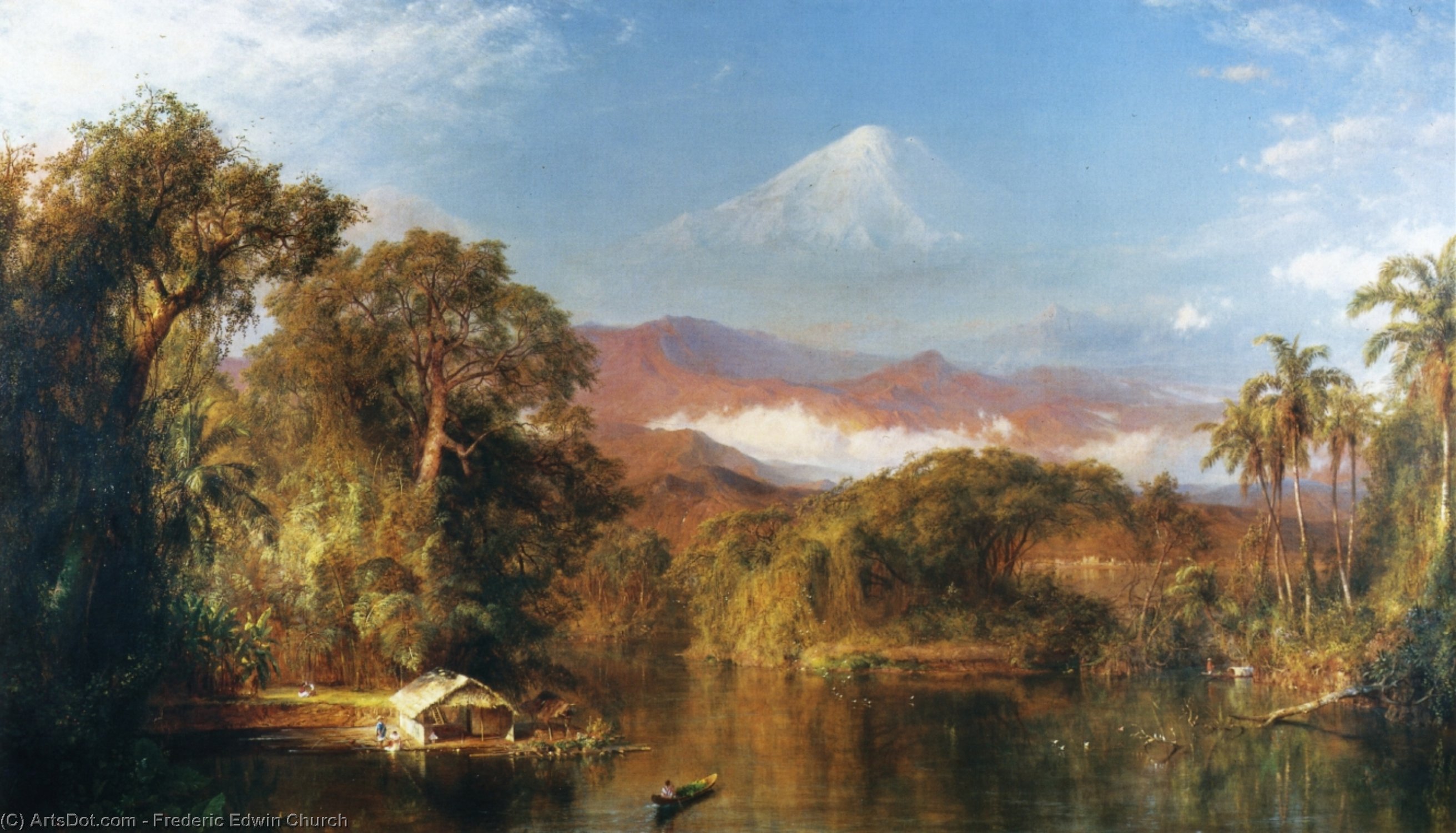 WikiOO.org - Encyclopedia of Fine Arts - Maľba, Artwork Frederic Edwin Church - Chimborazo 1