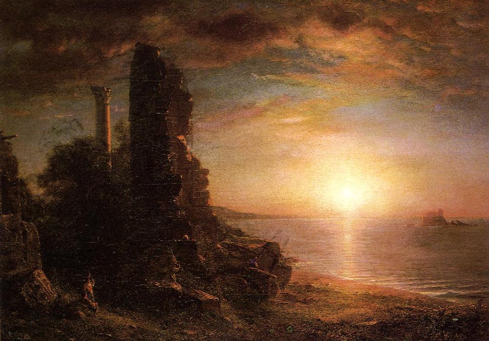 Wikioo.org - The Encyclopedia of Fine Arts - Painting, Artwork by Frederic Edwin Church - Landscape in Greece
