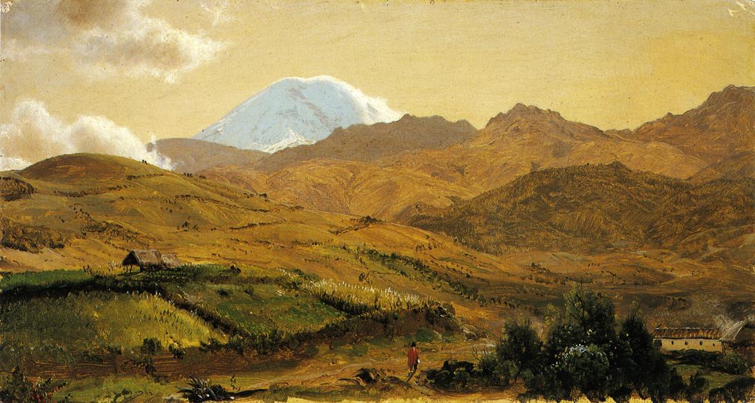 Wikioo.org - The Encyclopedia of Fine Arts - Painting, Artwork by Frederic Edwin Church - Mount Chimborazo, Ecuador 1