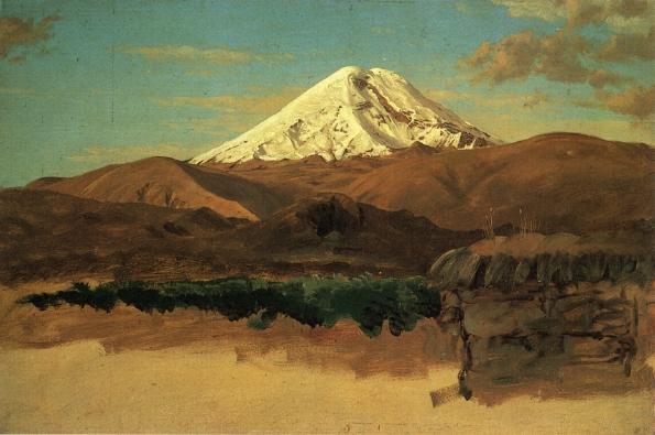 Wikioo.org - The Encyclopedia of Fine Arts - Painting, Artwork by Frederic Edwin Church - Mount Chimborazo, Ecuador