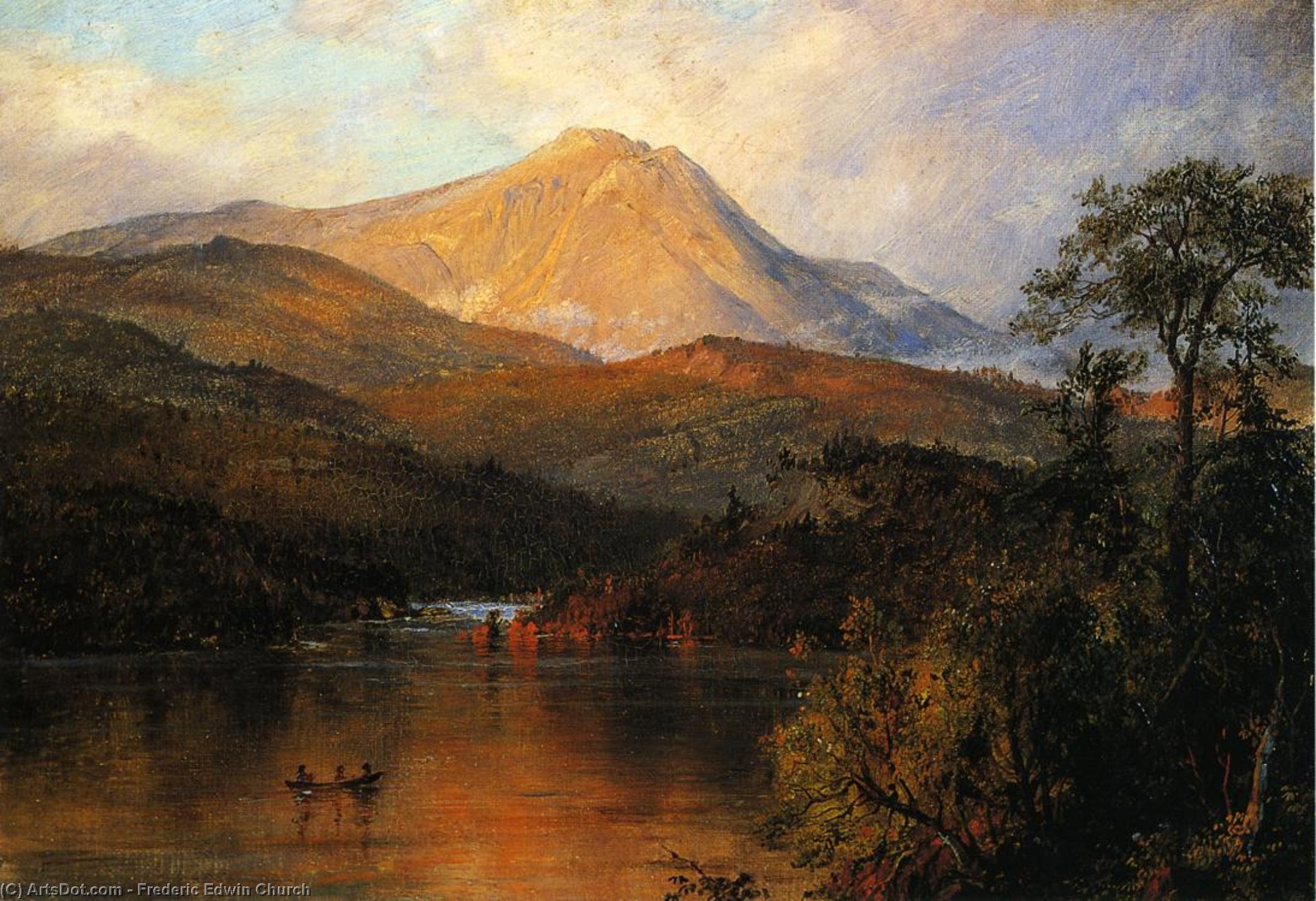 Wikioo.org - The Encyclopedia of Fine Arts - Painting, Artwork by Frederic Edwin Church - Mount Katahdin 1