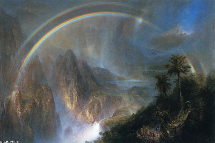 WikiOO.org - Encyclopedia of Fine Arts - Schilderen, Artwork Frederic Edwin Church - Rainy Season in the Tropics